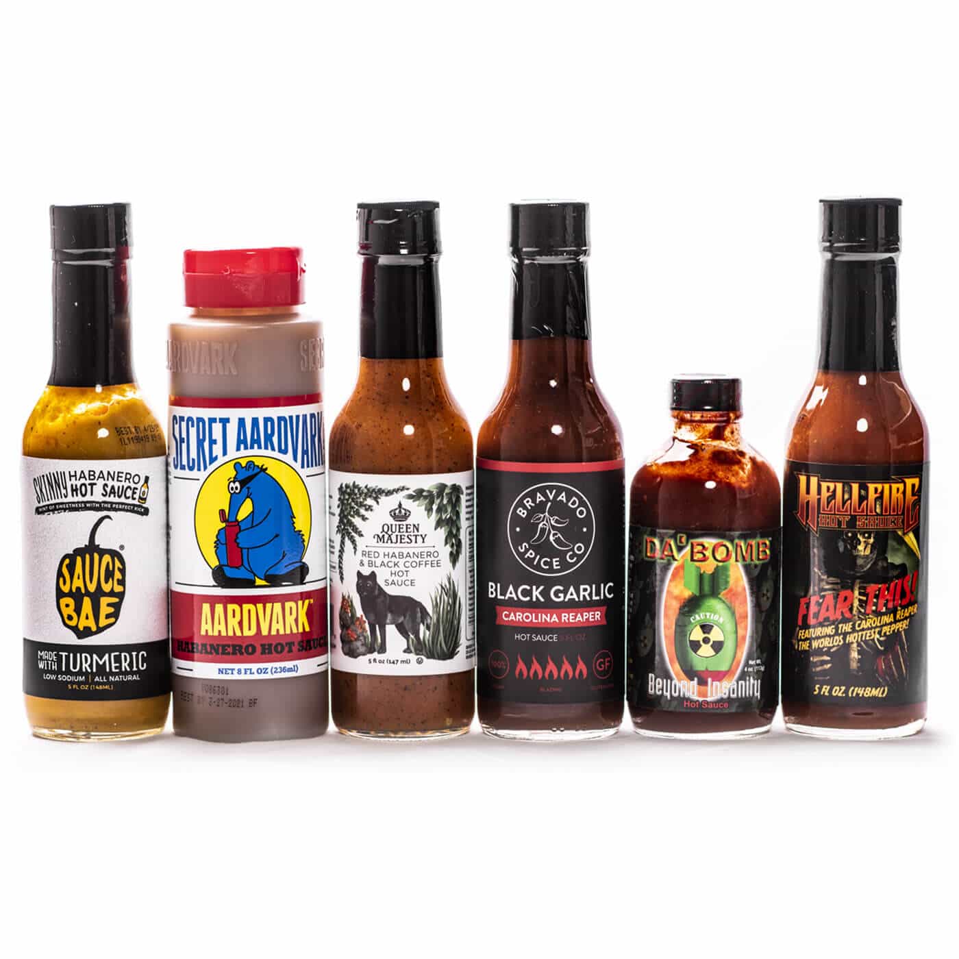 HOT ONES XL Pack - 6 hete sauzen uit de show in 1 pakket - Heatsupply