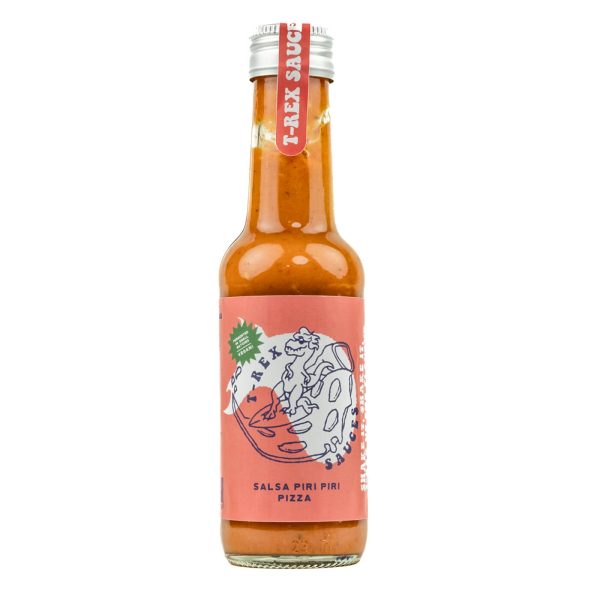 t-rex piri piri pizza hot sauce