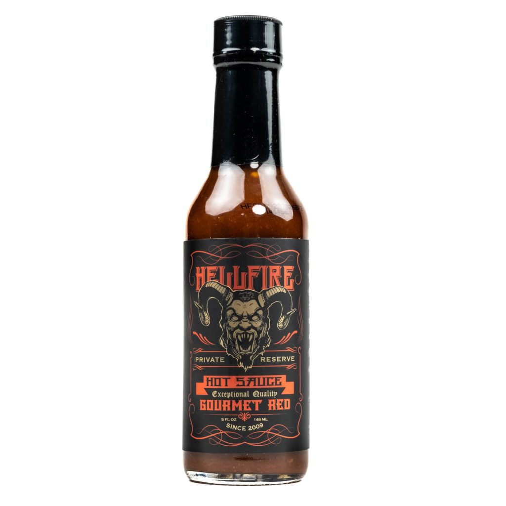 hellfire gourmet red hot sauce