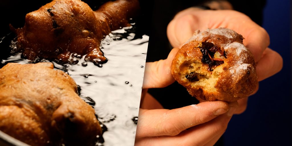 pittige oliebollen recept